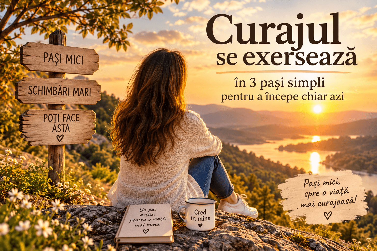 Curajul se exersează: 3 pași simpli pentru a începe chiar azi