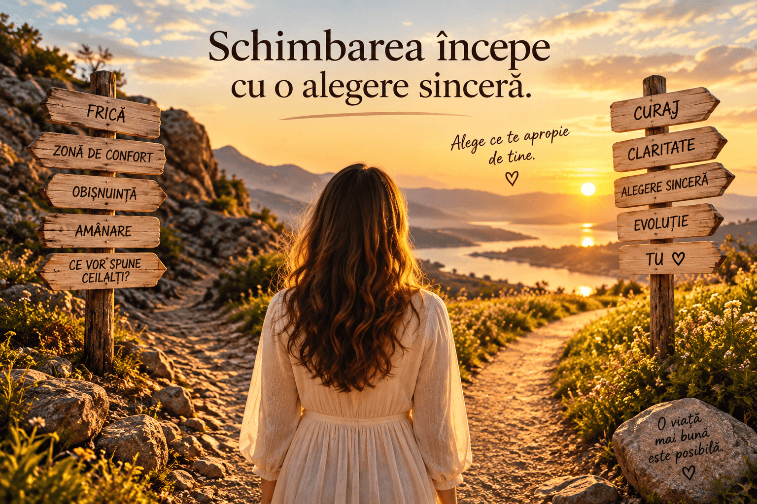 Schimbarea începe cu o alegere sinceră