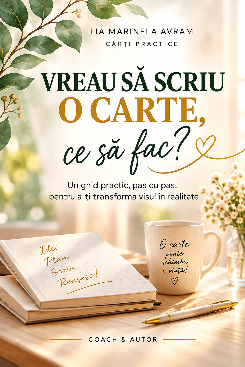 Vreau să scriu o carte. Ce sa fac? Ghid practic pentru prima ta carte-ebook